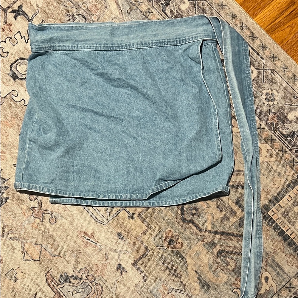 Never Fully Dressed Light Blue Denim Skirt